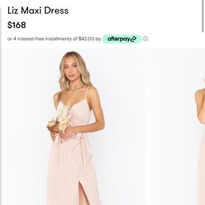 Show me your mumu blush Liz maxi dress